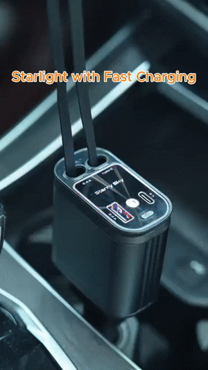4 in 1 120W USB Type C Fast car Charger Cable
